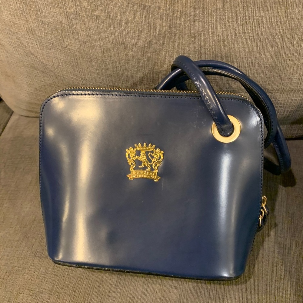Pratesi Firenze Navy Blue Crossbody/Backpack Bag